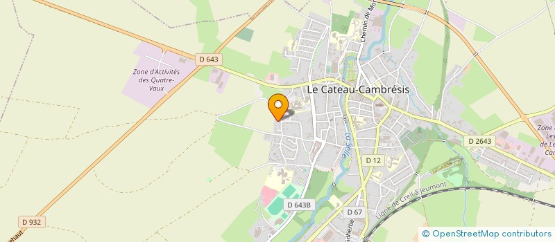 localisation de l'entreprise MADAME SYLVIE SYMPHORIEN  LE CATEAU-CAMBRESIS