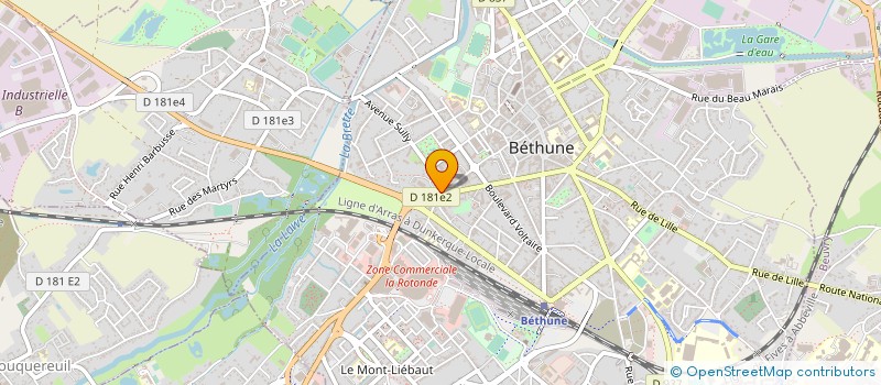 localisation de l'entreprise MADAME SYLVIE TABARDEL à BETHUNE
