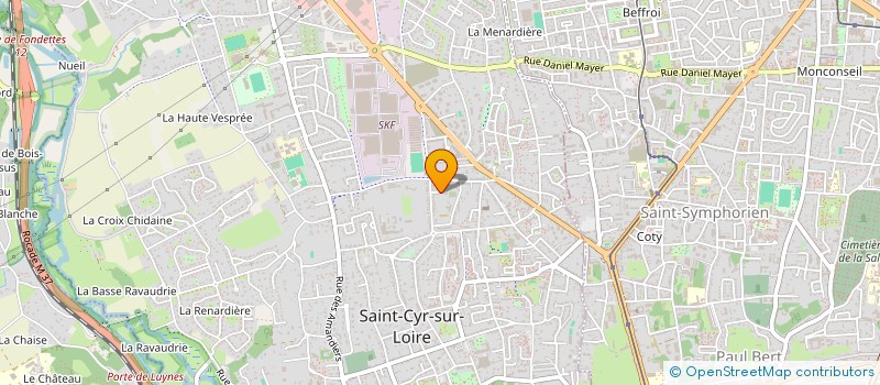 localisation de l'entreprise MADAME SYLVIE TACHON à SAINT-CYR-SUR-LOIRE