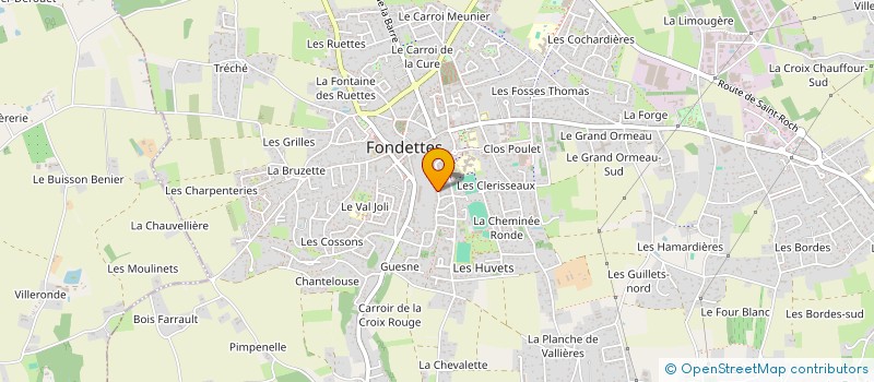 localisation de l'entreprise MADAME SYLVIE TAILLIEZ  FONDETTES