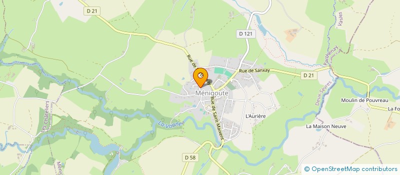 localisation de l'entreprise MADAME SYLVIE TALBOT  MENIGOUTE