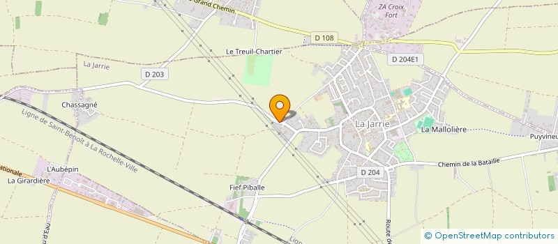 localisation de l'entreprise MADAME SYLVIE TARGET  LA JARRIE