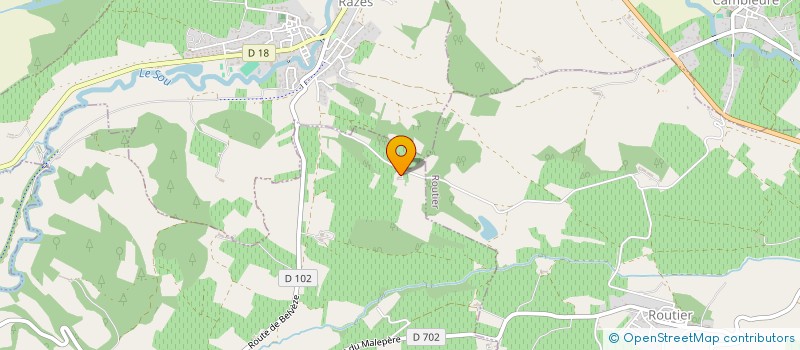 localisation de l'entreprise MADAME SYLVIE TAUDOU  ALAIGNE