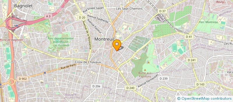 localisation de l'entreprise MADAME SYLVIE TENEUL à MONTREUIL