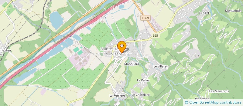 localisation de l'entreprise MADAME SYLVIE TETAZ  SAINTE-HELENE-SUR-ISERE