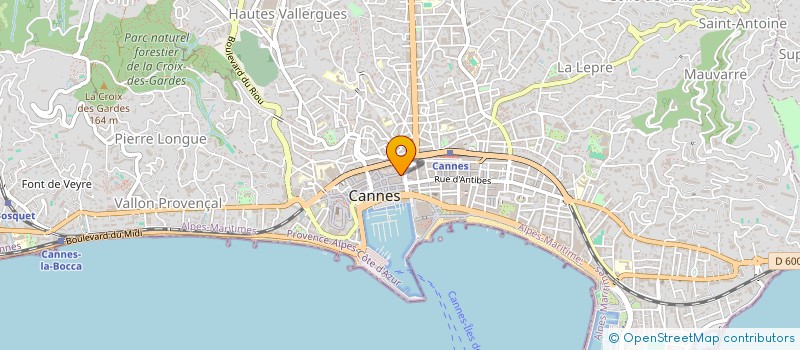 localisation de l'entreprise MADAME SYLVIE THEVENOUX à CANNES