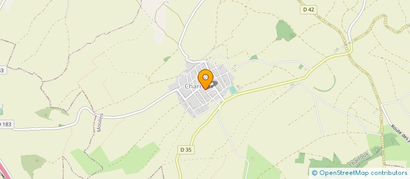 localisation de l'entreprise MADAME SYLVIE THOMAS à CHARROUX