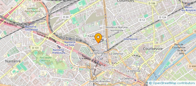 localisation de l'entreprise MADAME SYLVIE THOMAS à COURBEVOIE