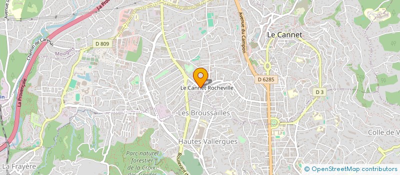 localisation de l'entreprise MADAME SYLVIE THOMAS à LE CANNET