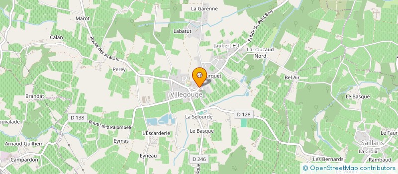 localisation de l'entreprise MADAME SYLVIE THOMAS à VILLEGOUGE