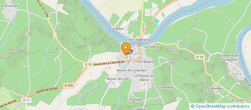 localisation de l'entreprise MADAME SYLVIE THOMAS  GREZILLAC