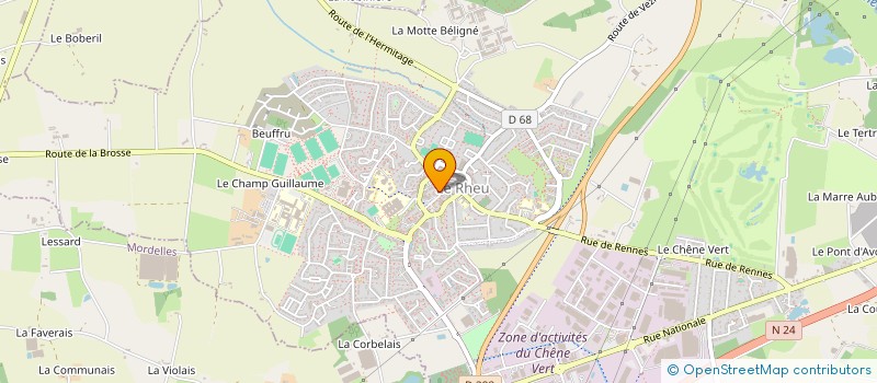localisation de l'entreprise MADAME SYLVIE TOINEL à LE RHEU