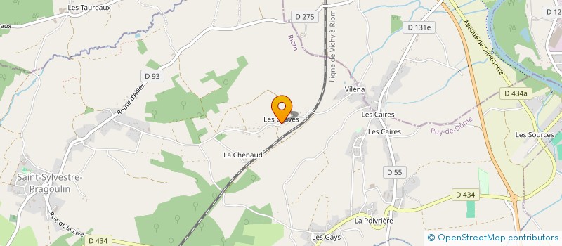 localisation de l'entreprise MADAME SYLVIE TOMKIEWICZ  SAINT-SYLVESTRE-PRAGOULIN