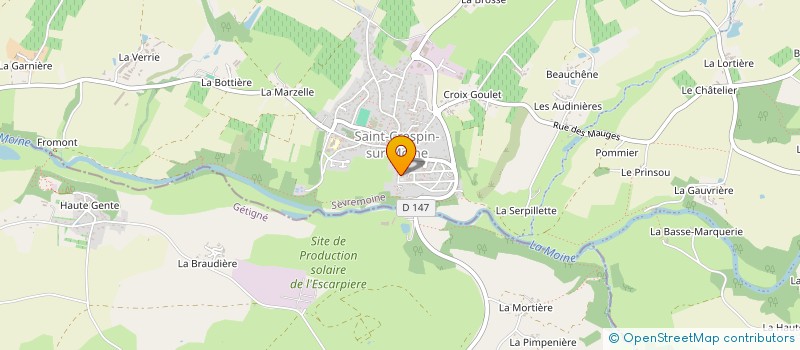 localisation de l'entreprise MADAME SYLVIE TOUCHET  SEVREMOINE