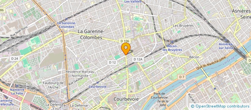 localisation de l'entreprise MADAME SYLVIE TOULOUPPE à COURBEVOIE