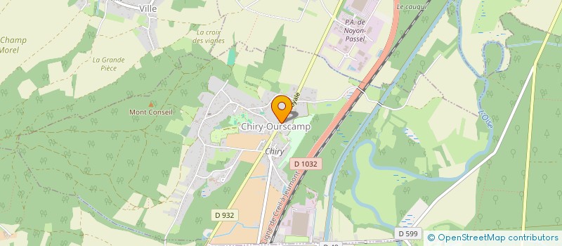 localisation de l'entreprise MADAME SYLVIE TOURELLE  CHIRY OURSCAMP