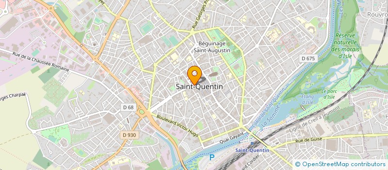 localisation de l'entreprise MADAME SYLVIE TOUSSAINT à SAINT-QUENTIN