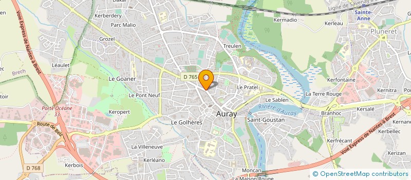 localisation de l'entreprise MADAME SYLVIE TOUZARD à AURAY
