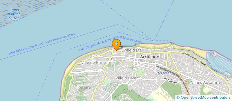 localisation de l'entreprise MADAME SYLVIE-TP BERTHOU  ARCACHON