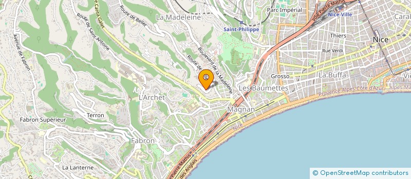 localisation de l'entreprise MADAME SYLVIE TRAVACCA  NICE