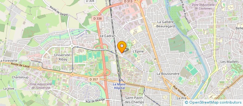 localisation de l'entreprise MADAME SYLVIE TREGAROT à LE MANS