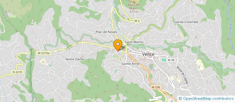 localisation de l'entreprise MADAME SYLVIE TUBIN à VENCE