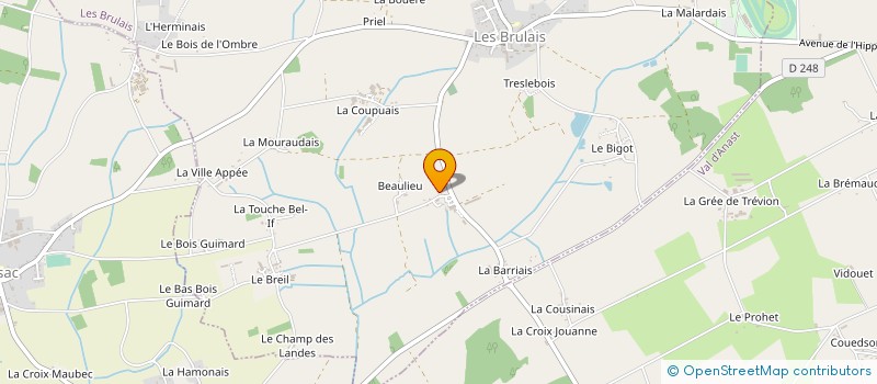 localisation de l'entreprise MADAME SYLVIE TUPIN  LES BRULAIS