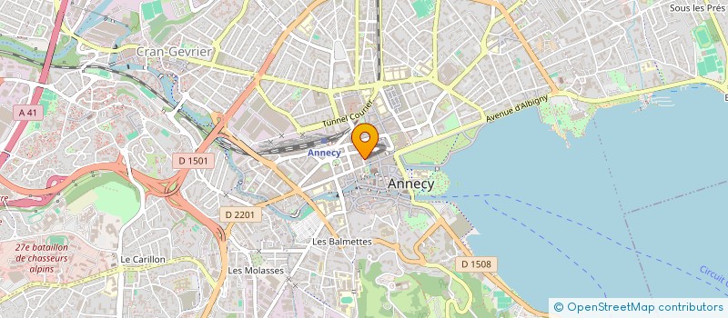 localisation de l'entreprise MADAME SYLVIE VACHER à ANNECY
