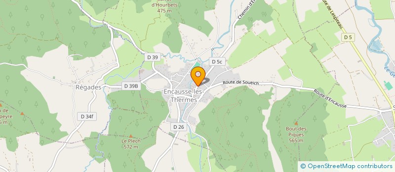 localisation de l'entreprise MADAME SYLVIE VAILLANT  ENCAUSSE-LES-THERMES