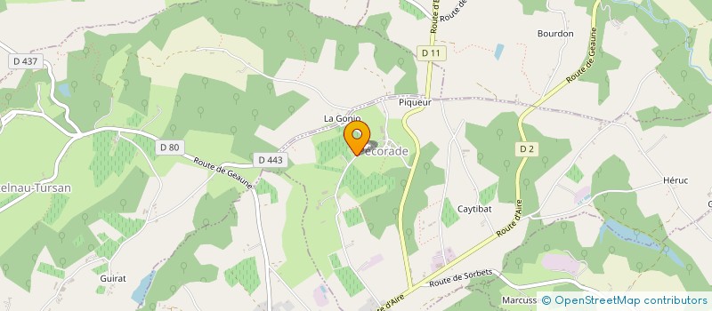 localisation de l'entreprise MADAME SYLVIE VALLEE  PECORADE