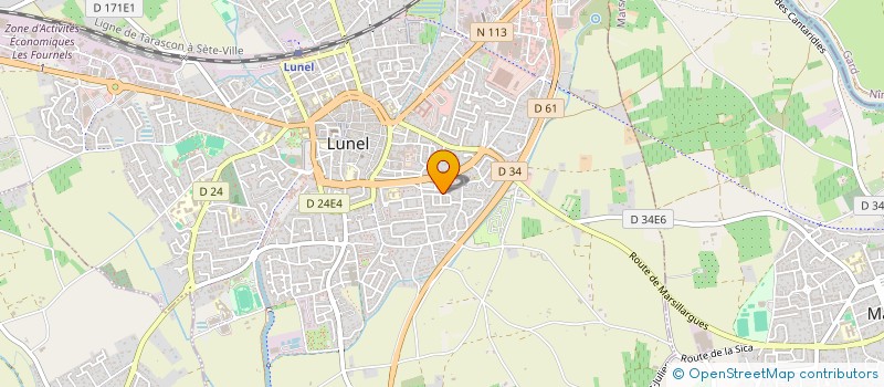 localisation de l'entreprise MADAME SYLVIE VALLS  LUNEL