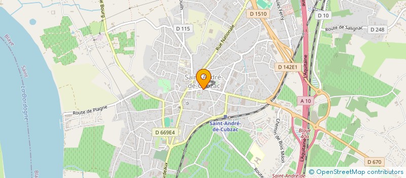 localisation de l'entreprise MADAME SYLVIE VAN DE CASTEELE  SAINT-ANDRE-DE-CUBZAC