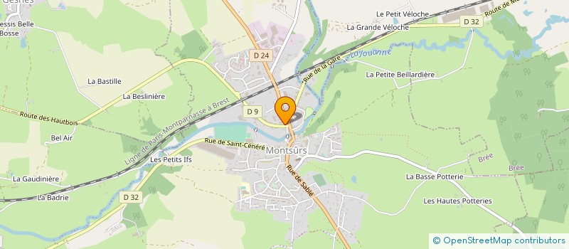 localisation de l'entreprise MADAME SYLVIE VANNIER  MONTSURS