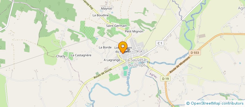 localisation de l'entreprise MADAME SYLVIE VANONA  LA SAUVETAT-DU-DROPT