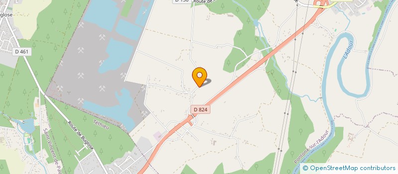 localisation de l'entreprise MADAME SYLVIE VAUTRIN  PONTONX SUR L'ADOUR