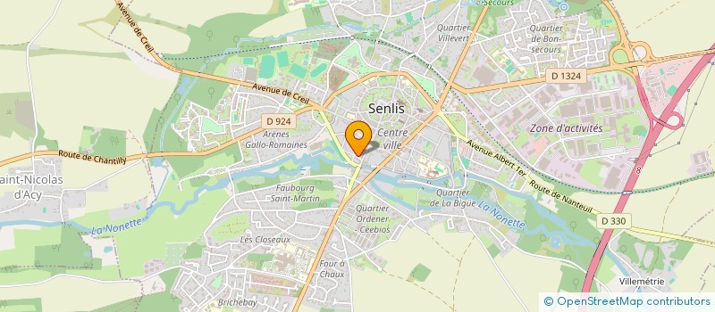 localisation de l'entreprise MADAME SYLVIE VAYSSIERE  SENLIS