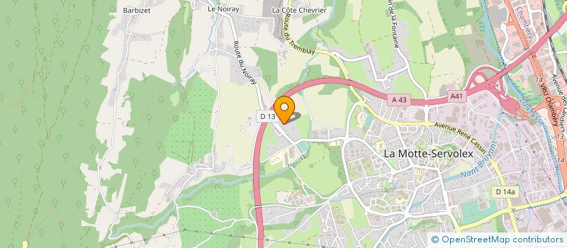 localisation de l'entreprise MADAME SYLVIE VERDONTOT à LA MOTTE-SERVOLEX