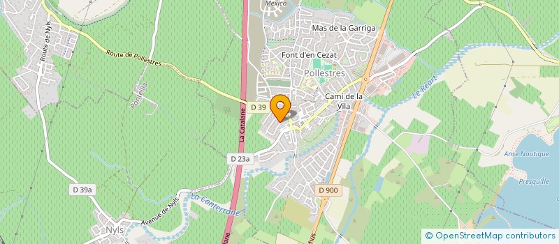 localisation de l'entreprise MADAME SYLVIE VERGEZAC  POLLESTRES