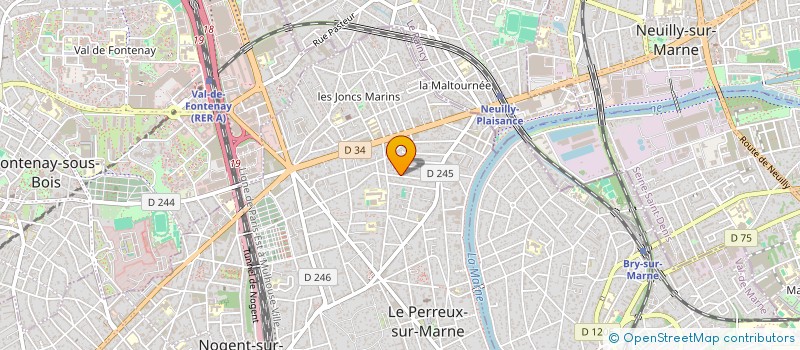 localisation de l'entreprise MADAME SYLVIE VERHAEGHE  LE PERREUX-SUR-MARNE