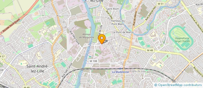 localisation de l'entreprise MADAME SYLVIE VERMEULEN  MARQUETTE-LEZ-LILLE