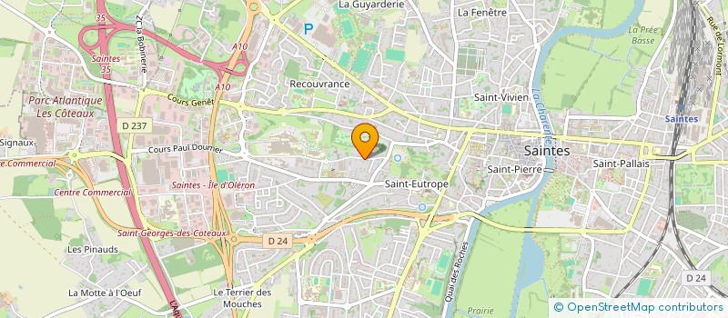 localisation de l'entreprise MADAME SYLVIE VERNAY  SAINTES