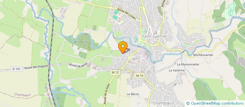 localisation de l'entreprise MADAME SYLVIE VIALLET  SAINT-GALMIER