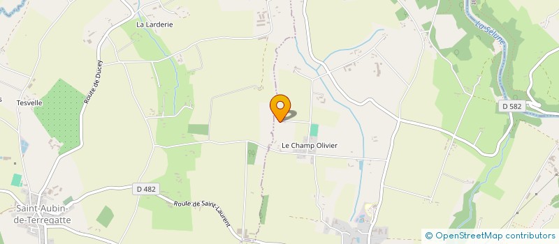 localisation de l'entreprise MADAME SYLVIE VIEL  SAINT-LAURENT-DE-TERREGATTE