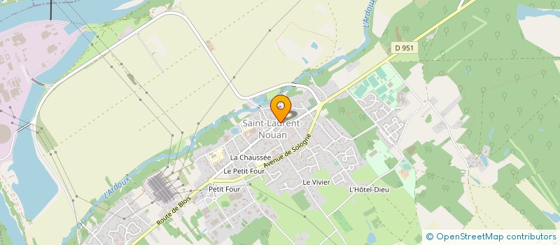 localisation de l'entreprise MADAME SYLVIE VIGNEULLE  SAINT-LAURENT-NOUAN