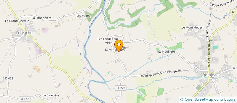 localisation de l'entreprise MADAME SYLVIE VILLAIN  DOMJEAN