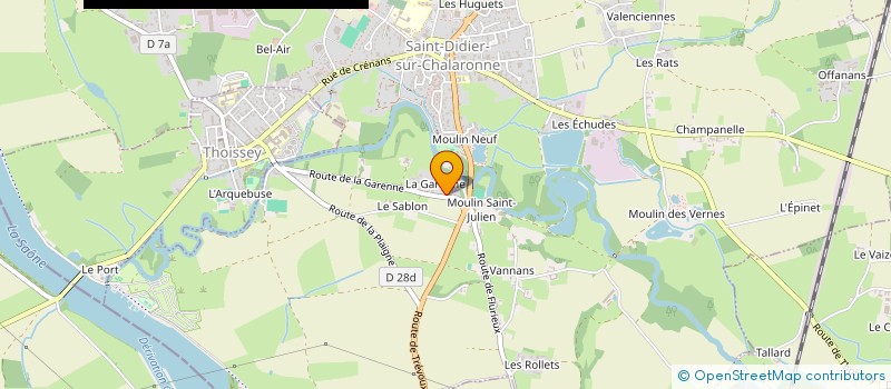 localisation de l'entreprise MADAME SYLVIE VILLANOVA à SAINT-DIDIER-SUR-CHALARONNE