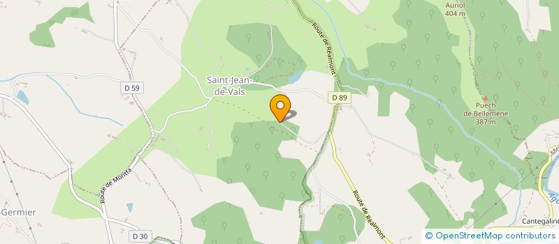 localisation de l'entreprise MADAME SYLVIE VINCENS  SAINT-JEAN-DE-VALS