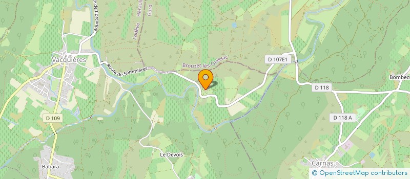 localisation de l'entreprise MADAME SYLVIE VINCENT  VACQUIERES