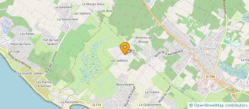 localisation de l'entreprise MADAME SYLVIE VINET  DOLUS-D'OLERON