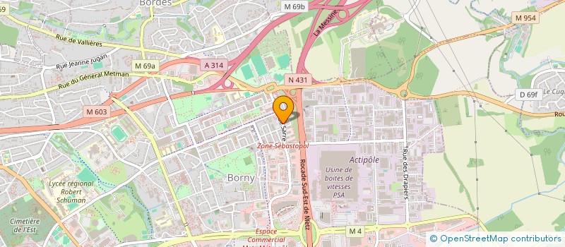 localisation de l'entreprise MADAME SYLVIE VIREVIALLE  SAULNY